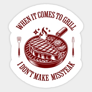 No missed steak Sticker